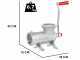 Tre Spade TC-22 - Manual Hand Crank Meat Mincer - Cast Iron - n.22