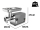 Tre Spade TC-32 PRO INOX DELUXE - Electric Meat Mincer - 1100W - N.32
