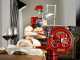 BERKEL B3 - Flywheel Meat Slicer With Pedestal With 300 mm Chrome-Plated Steel Blade - Red