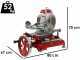 Berkel Tribute Red - Flywheel Meat Slicer With Stand - 300 mm Hard-Chrome Steel Blade