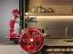 BERKEL B114 - Flywheel Meat Slicer With Stand - 320 mm Chrome-Plated Steel Blade - Red