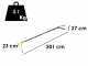 Lisam Swing 36V - Electric Battery-powered Olive Harvester - With 8+8 Carbon Prongs - Telescopic Pole