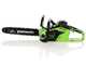 Greenworks GD40CS15K4 - 40V 4Ah Battery-powered Electric Chainsaw- 35 cm Blade