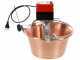 NuovaFac Cuoca Automatica - Hammered Copper Electric Induction Pot - 14L - 30W