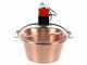 NuovaFac Cuoca Automatica - Hammered Copper Electric Induction Pot - 14L - 30W