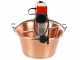 NuovaFac Cuoca Automatica - Hammered Copper Electric Induction Pot - 14L - 30W