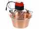 NuovaFac Cuoca Automatica - Hammered Copper Electric Induction Pot - 14L - 30W