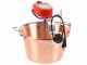 NuovaFac Cuoca Automatica -  Hammered Copper Electric Induction Pot - 9L - 5W
