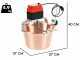 NuovaFac Cuoca Automatica - Hammered Copper Electric Induction Pot - 9L - 24W