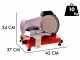 Celme BETA 220 Red - Slicer with steel blade 220 mm