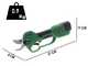 GreenBay TopCut 28 - Electric pruning shear on pole - 2x 16.8V 2Ah - 150/210 cm - 28mm Cutting diameter