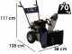 BullMach BM-SS 80 WEL - Petrol Snowplough with Electric Start - Multifunction - Loncin H200