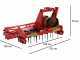Heavy-duty RO 104 Power Harrow - 104 cm working width - 12 blades - light size - Counterclockwise PTO (left-hand rotation)