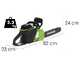 Greenworks GD48CS36K4 - 48V 4Ah Battery-powered electric saw - 36 cm Blade
