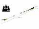Greenworks GD40PSHK2 - Pruner/Hedge Trimmer with Extension Pole - 2 x 2Ah 40V