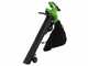 Greenworks GD40BVII - Blower - Cordless Vacuum Cleaner - BATTERY AND BATTERY CHARGER NOT INCLUDED