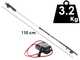 Zanon Viper SV 45 - Electric pruning shear on pole - 50.4V 3.2 Ah - 100 cm