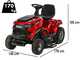 Blue Bird LT SD 108H - Riding-on Mower with Hydrostatic Gearbox - Side Discharge