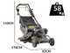Weibang WB537SCV3B - Petrol Trailed Lawn Mower - 196cc Engine - 3 Speed - 4in1