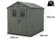 Keter Darwin Green - Garden Shed - with Frontal Windows