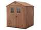 Keter Darwin Brown - Garden shed - With Front Windows - 190x183x221 cm