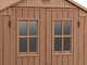 Keter Darwin Brown - Garden shed - With Front Windows - 190x183x221 cm