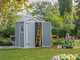 Keter Manor Gray - Garden shed - With side window - 185x152x226 cm