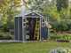 Keter Manor black - Garden shed - With front windows
