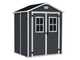 Keter Manor black - Garden shed - With front windows