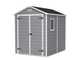 Keter Manor gray - Garden shed - With side window - 186x237x227 cm