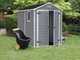 Keter Manor gray - Garden shed - With side window - 186x237x227 cm