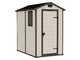 Keter Manor Beige - Garden shed - With side window - 130x192x198 cm