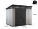 Keter Artisan Grey - Garden shed - With double-leaf door - 277x218x226 cm