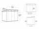 Keter Artisan Grey - Garden shed - With double-leaf door - 277x218x226 cm