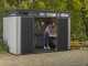 Keter Artisan grigio - Garden shed - With double-leaf door - 342x218x226 cm