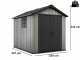 Keter Oakland 759 - Garden Shed - With Double-leaf Door and Window - 229x287x242 cm