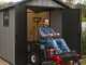 Keter Oakland 757 - Garden Shed - With Double-leaf Door and Window - 229x223.5x242 cm