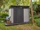 Keter Artisan Grey - Garden Shed - With Double-leaf Door - 214x218x226 cm