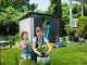 Keter Artisan Grey - Garden Shed - With Double-leaf Door - 214x218x226 cm