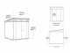 Keter Artisan Grey - Garden Shed - With Double-leaf Door - 214x218x226 cm