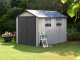 Keter Oakland 7511 - Garden Shed - With Doublle-leaf Door and Windows - 230x350x242 cm