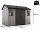 Keter Oakland 1175 - Garden shed - With front windows - 350x229x254 cm