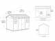 Keter Oakland 1175 - Garden shed - With front windows - 350x229x254 cm