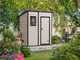 Keter Manor Pent Beige - Garden Shed - With Front Window - 183.5x111x200.5 cm