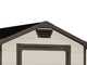 Keter Manor Beige - Garden Shed - With Side Window - 185x152x226 cm