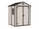 Keter Manor Beige - Garden Shed - With Side Window - 185x152x226 cm