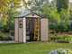 Keter Manor Beige - Garden Shed - With Side Window - 185x152x226 cm