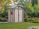 Keter Manor Beige - Garden Shed - With Side Window - 185x152x226 cm