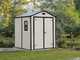 Keter Manor Beige - Garden Shed - With Side Window - 185.8x236.8x227 cm