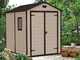 Keter Manor Beige - Garden Shed - With Side Window - 185.8x236.8x227 cm